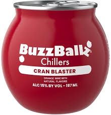 BUZZBALLZ CRANBERRY BLAST WINE COCKTAIL 187ML