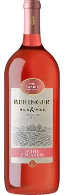 BERINGER MAIN &amp; VINE WHITE ZINFANDEL 750ML