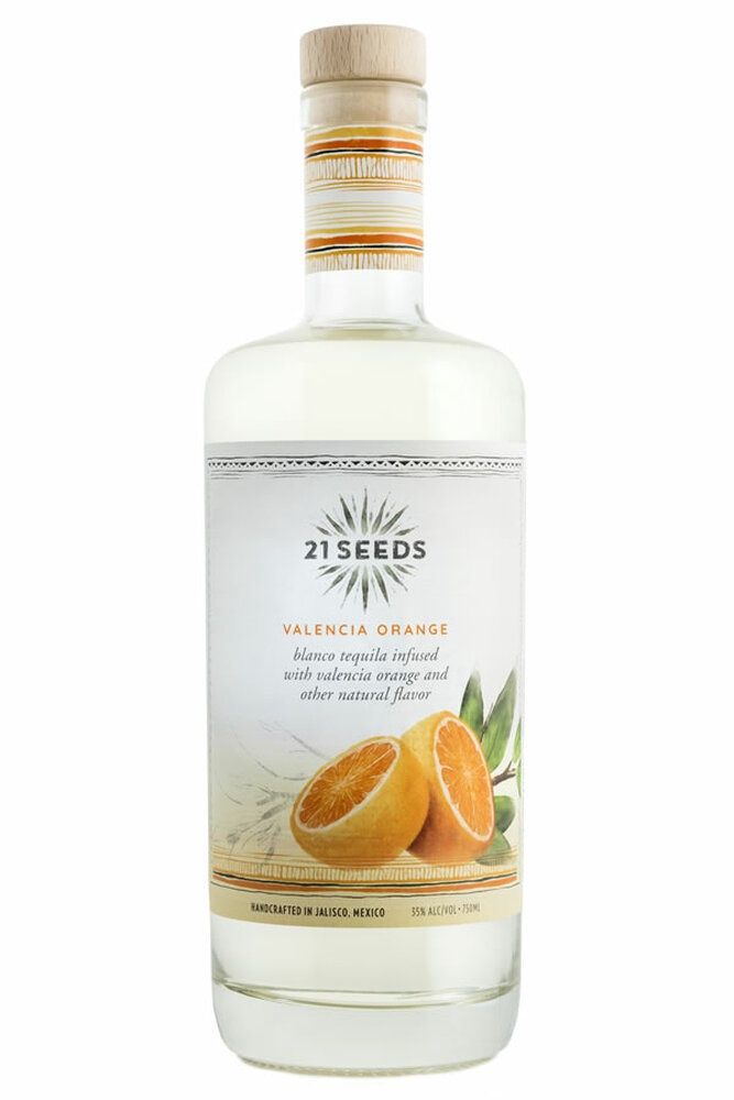 21 SEEDS TEQUILA VALENCIA ORANGE 750ML