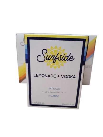 SURFSIDE RTD LEMONADE &amp; VODKA 4PK