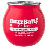 BUZZBALLZ STRAWBERRY RITA WINE COCKTAIL 187ML