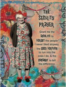 THE SENILITY PRAYER... GRANT ME THE SENILITY TO