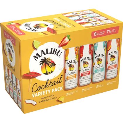 MALIBU COCKTAILS VARIETY 8PK