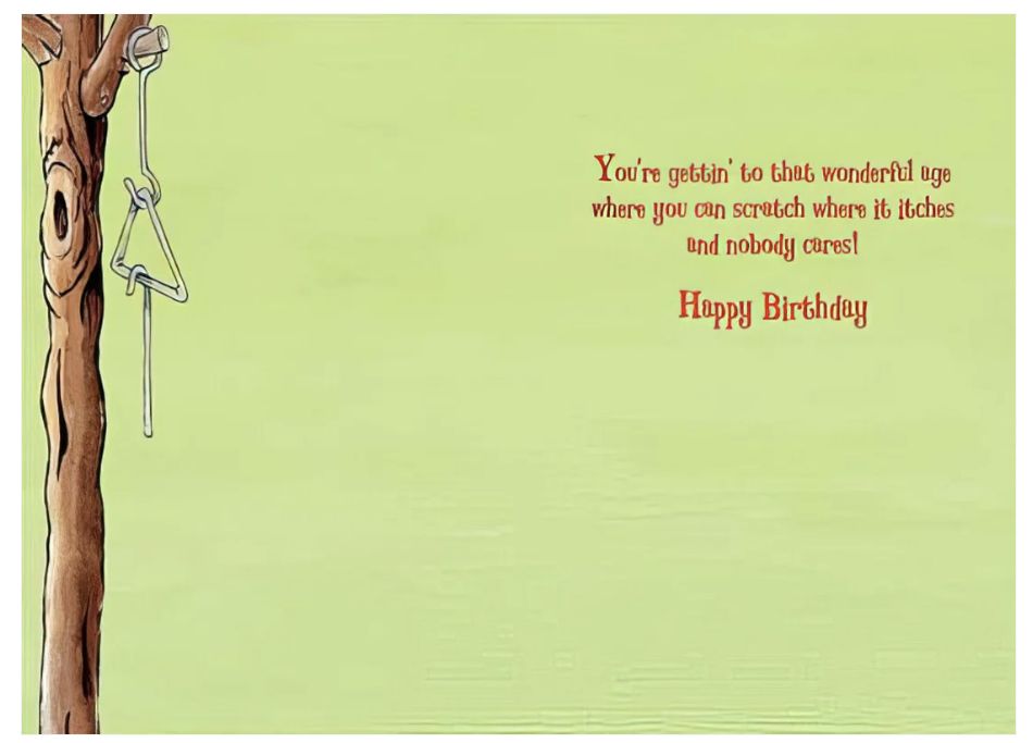 YOU'RE GETTIN' TO THAT WONDERFUL AGE WHERE YOU CAN
