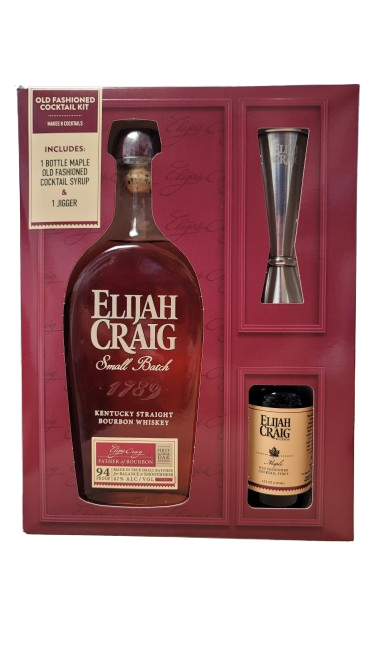 ELIJAH CRAIG SMALL BATCH BOURBON GIFT SET W/ JIGGER 750ML