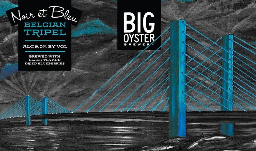BIG OYSTER NOIR ET BLEU 4PK 16OZ