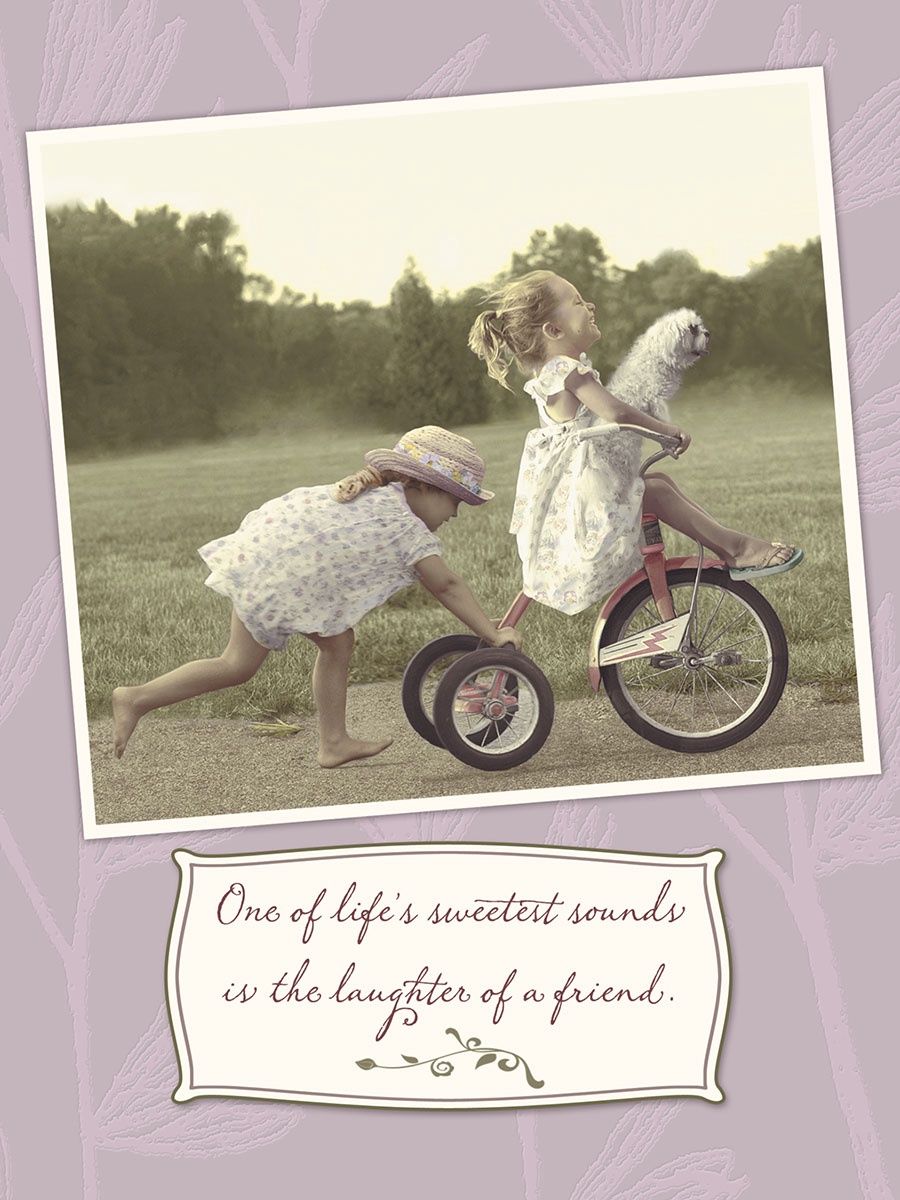 ONE OF LIFE'S SWEETEST SOUNDS IS THE LAUGHTER OF FRIENDS