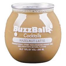BUZZBALLZ HAZELNUT LATTE WINE COCKTAIL 200ML
