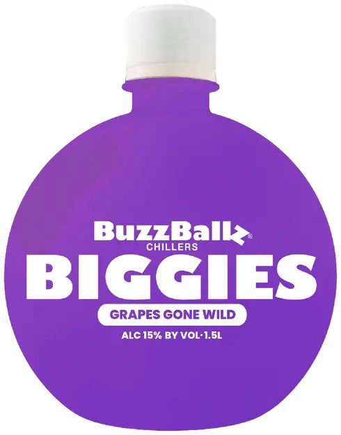 BUZZBALLZ BIGGIES GRAPES GONE WILD 1.75L