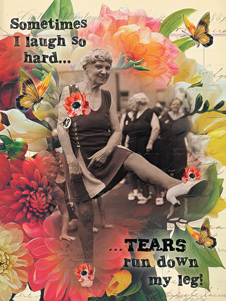Sometimes I laugh so hard....Tears fun down my leg!!!