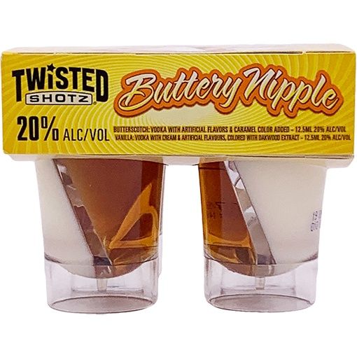 TWISTED SHOTZ SUCK IT UP BUTTERCUP 4PK