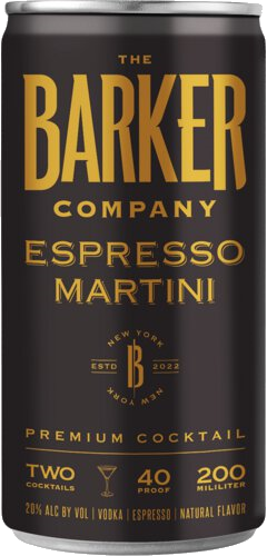 THE BARKER COMPANY ESPRESSO MARTINI 200ML