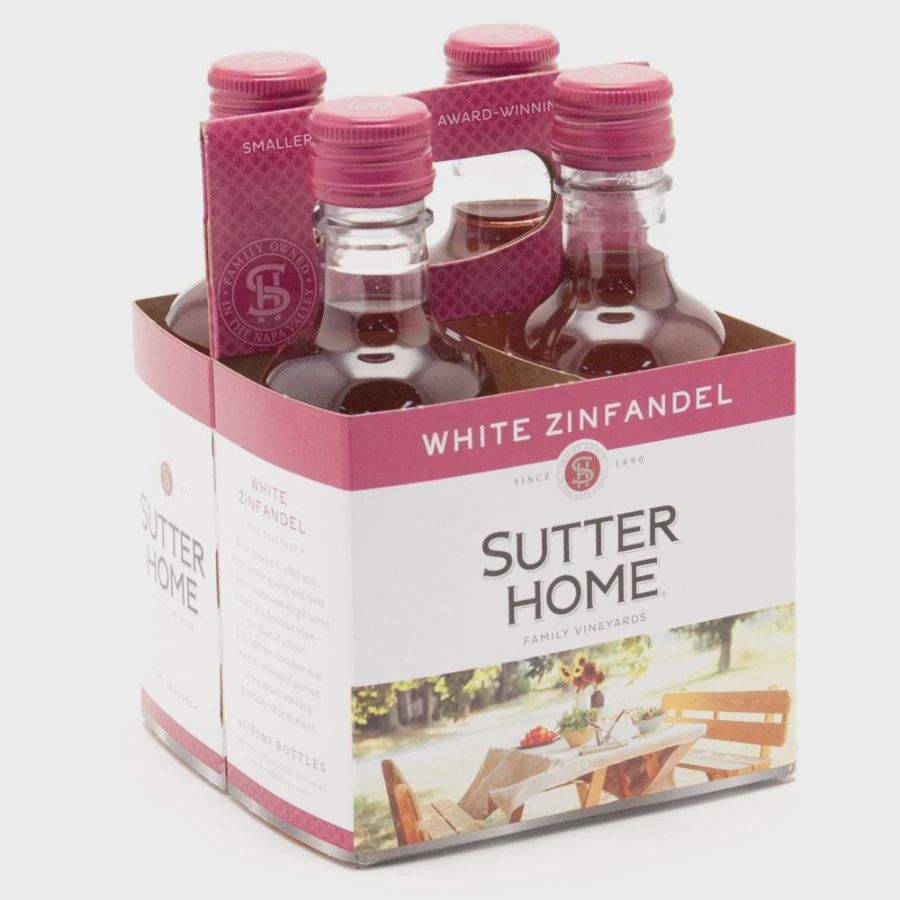 SUTTER HOME WHITE ZINFANDEL 4PK