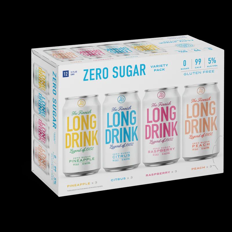 LONG DRINK ZERO SUGAR COCKTAIL VARIETY 12 PACK CANS