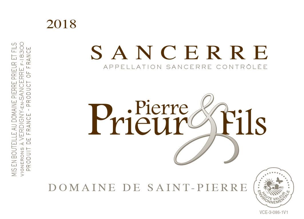 DOMAINE ST PIERRE BLANC SANCERRE 750ML