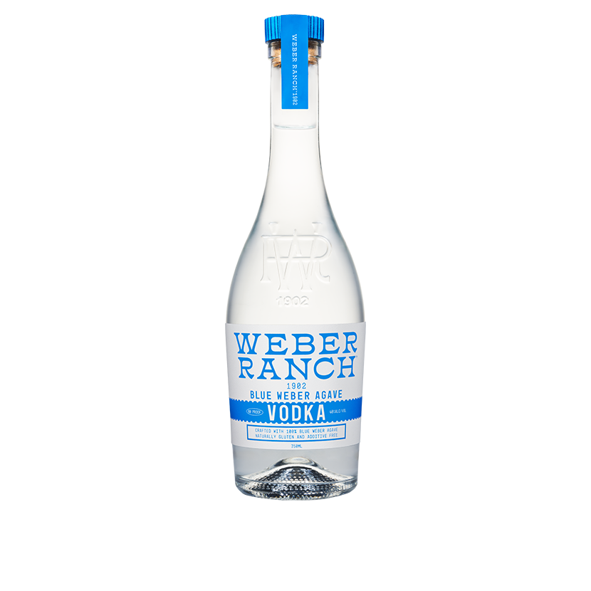 WEBER RANCH BLUE WEBER AGAVE VODKA 750ML C/O