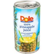 DOLE PINEAPPLE JUICE 6OZ CAN