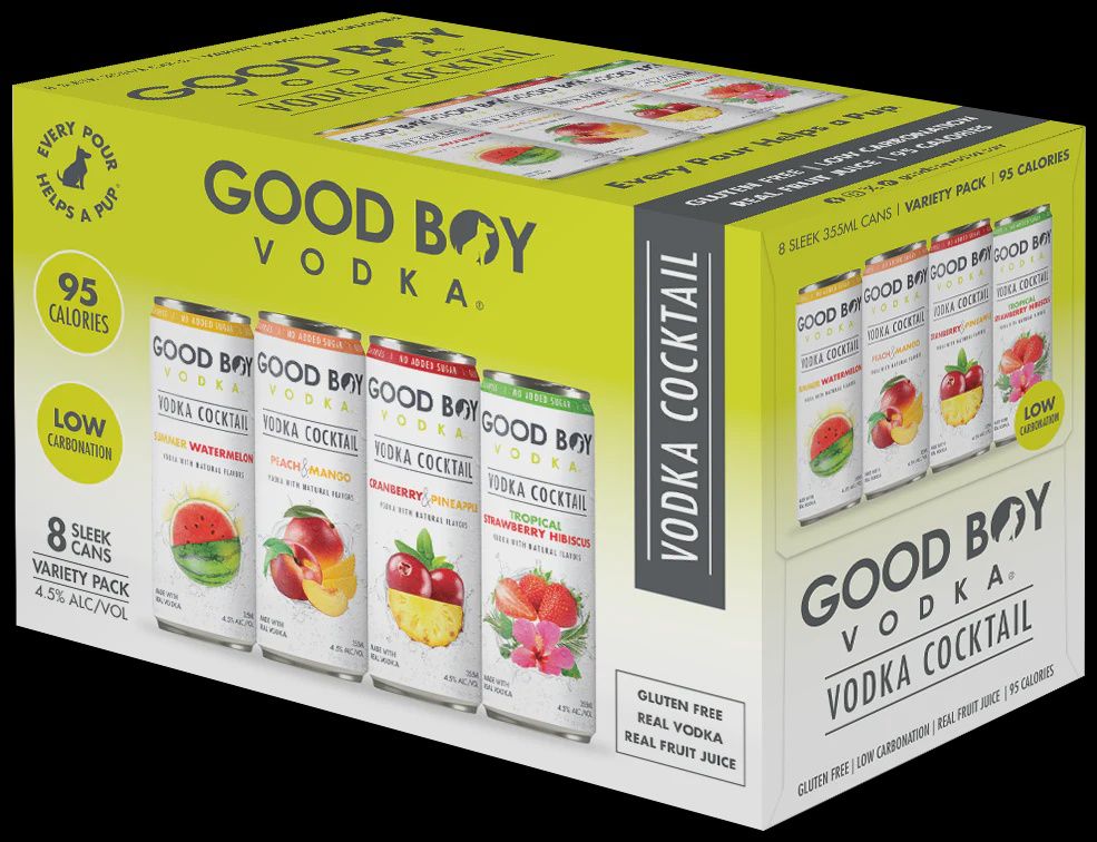 GOOD BOY VODKA COCKTAIL VARIETY 8pk