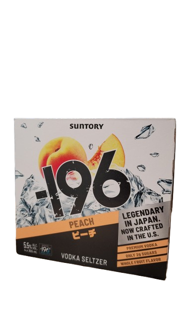 SUNTORY -196 PEACH SELTZER 4PK