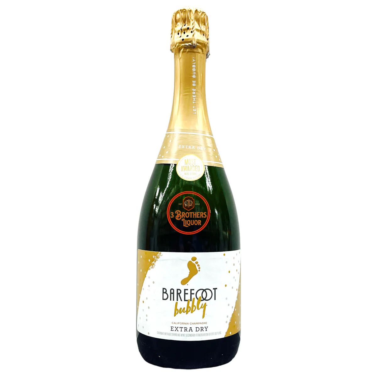 BAREFOOT BUBBLY EXTRA DRY 750ML C/O