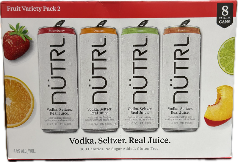 NUTRL VODKA SELTZER VARIETY PACK #2 8PK