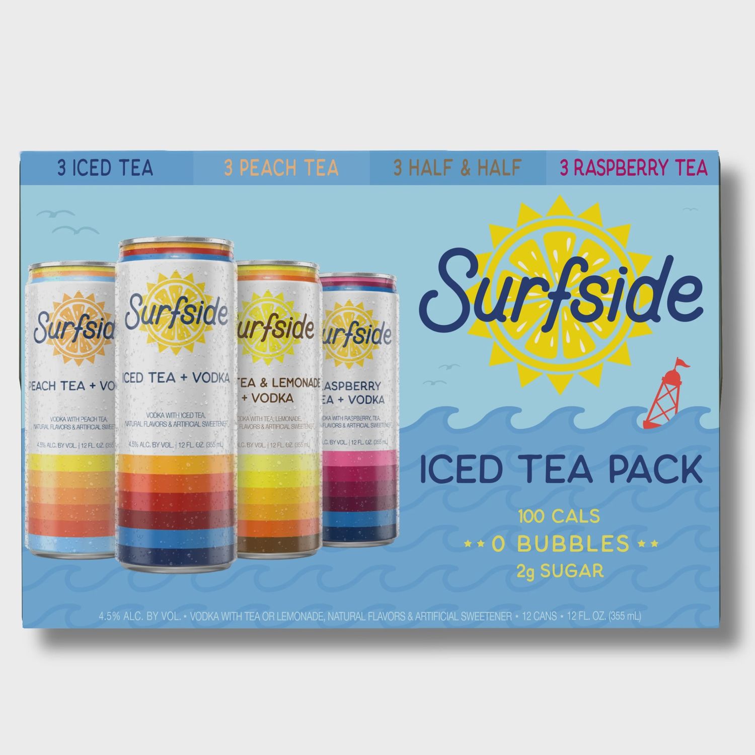SURFSIDE ICE TEA VARIETY 12PK