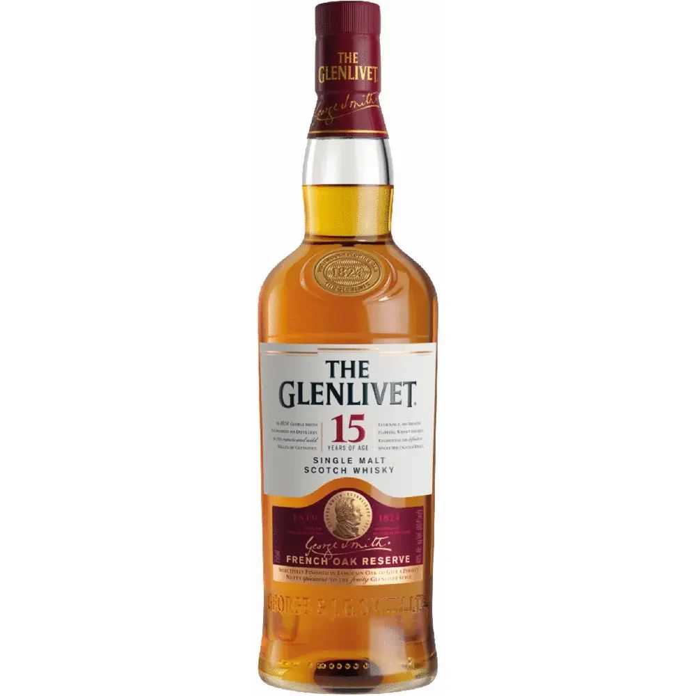 GLENLIVET 15YR FRENCH OAK SINGLE MALT 750ML