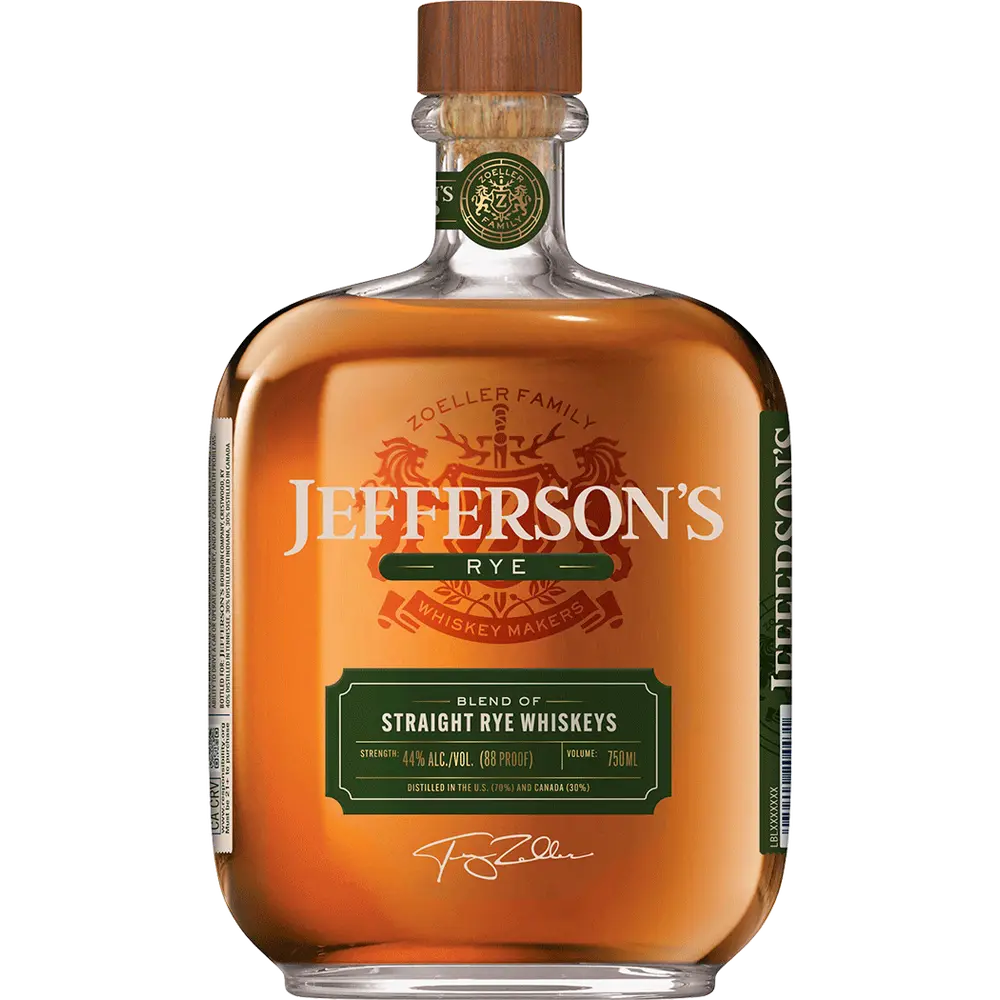 JEFFERSONS RYE WHISKEY 750ML