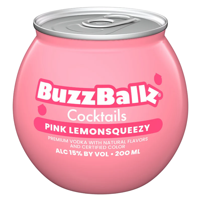 BUZZBALLZ PINK LEMONSQUEEZY SPIRITS COCKTAIL 200ML