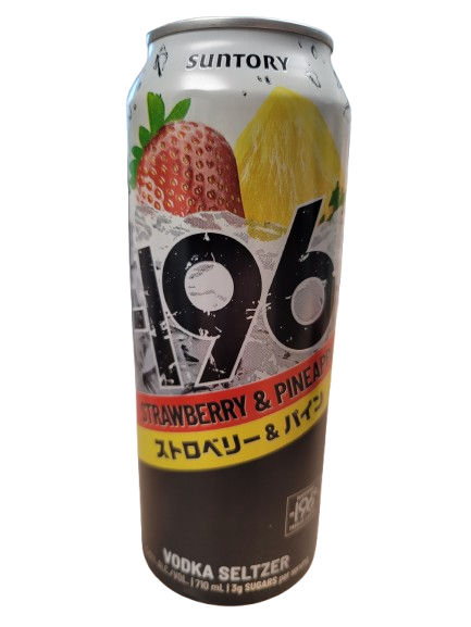 SUNTORY -196 STRAWBERRY PINEAPPLE SELTZER 24OZ