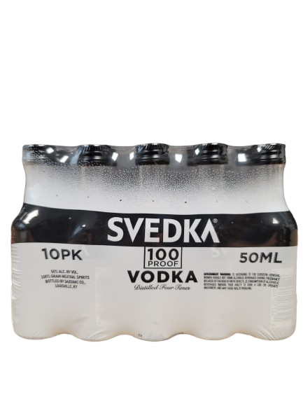 SVEDKA VODKA 100 50ML 10PK