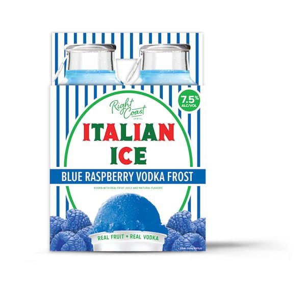 RIGHT COAST BLUE RASPBERRY 4PK BTL