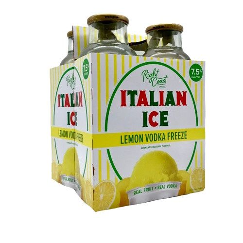 RIGHT COAST LEMON VODKA FREEZE 4PK BTL
