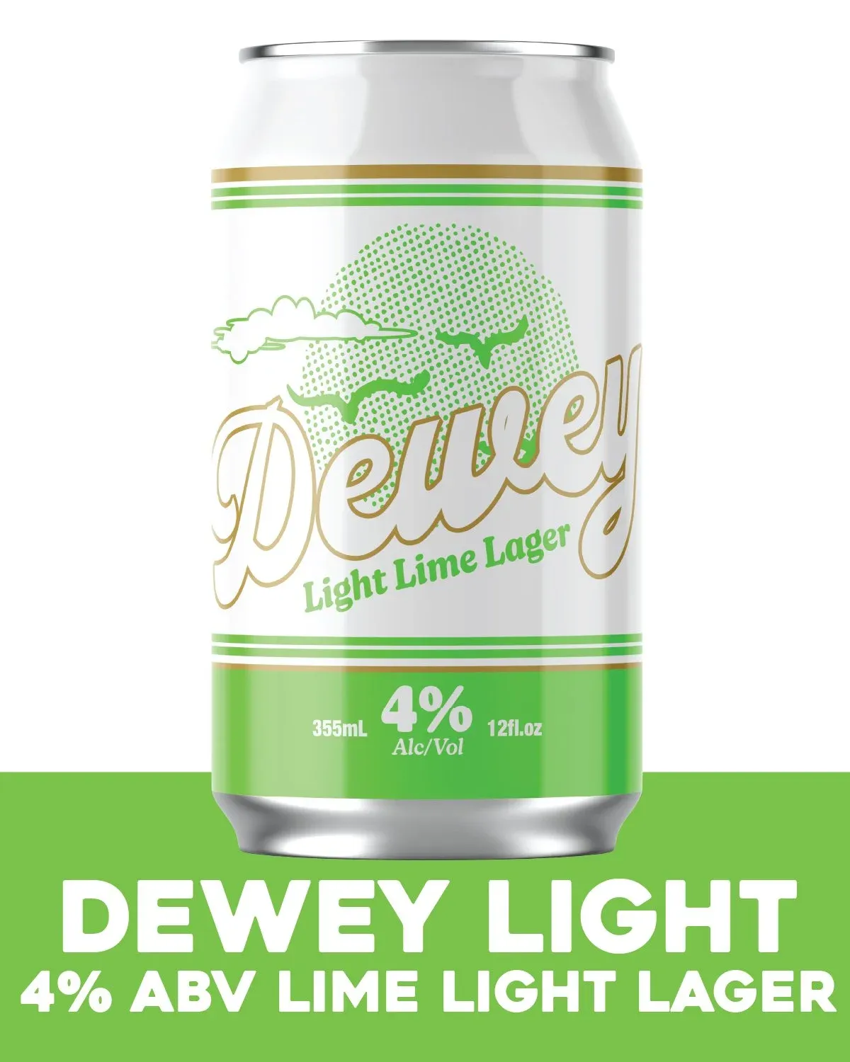 DEWEY BEER LIGHT LIME LAGER 6PK CAN
