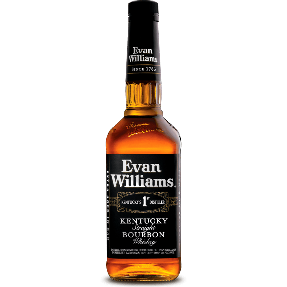 EVAN WILLIAMS BOURBON BLACK 86 PROOF 1L