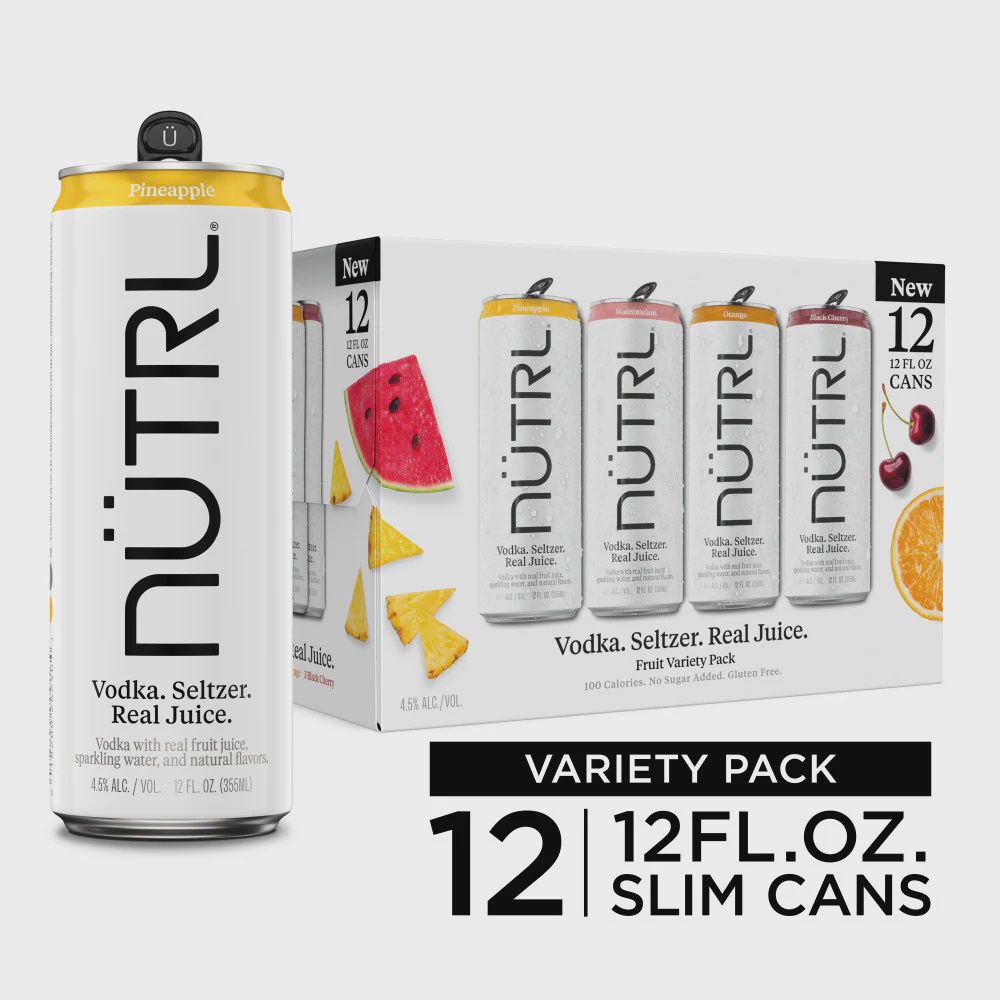 NUTRL VODKA VARIETY 12PK CAN