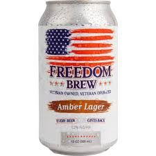 FREEDOM BREW AMBER LAGER 6PK CAN