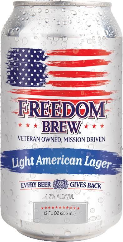 FREEDOM BREW LIGHT AMERICAN LAGER 6PK CAN