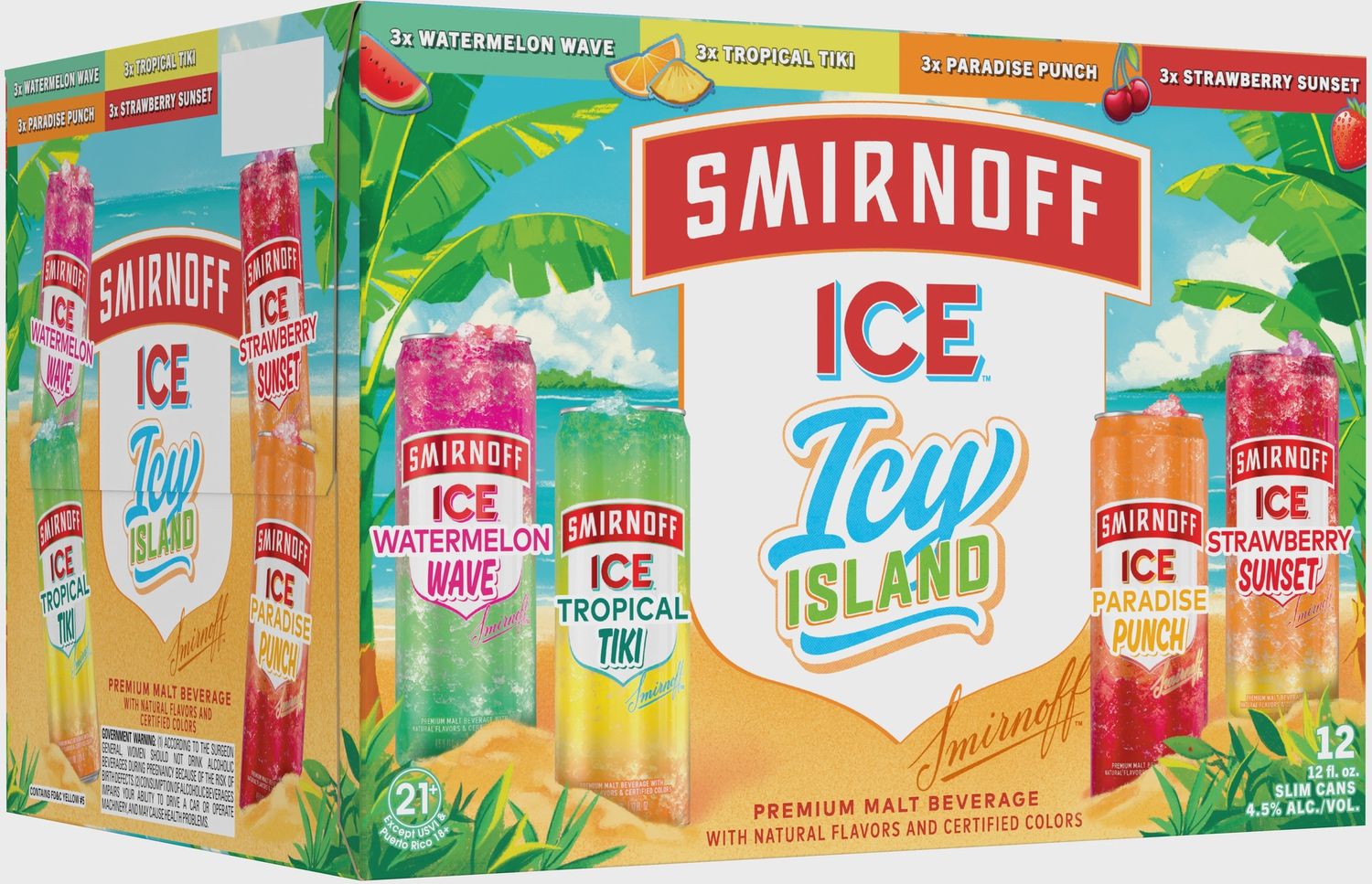 SMIRNOFF ICE ICY ISLAND 12PK VARIETY