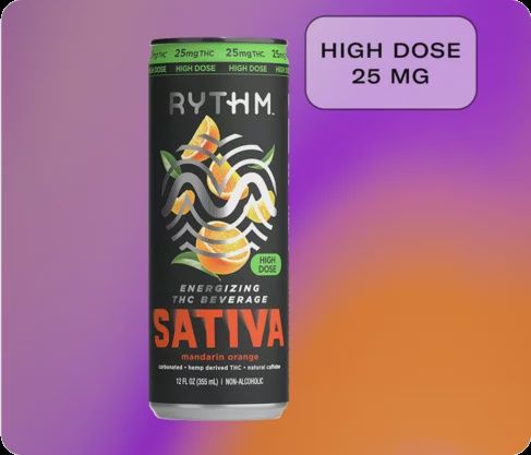 RYTHM SATIVA 25MG 12OZ CAN SINGLE