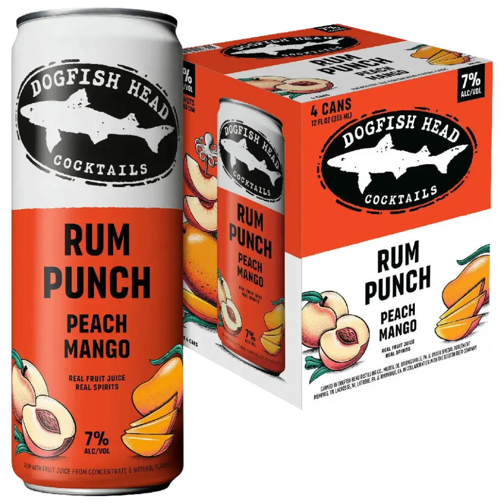 DOGFISH RUM PUNCH PEACH MANGO 4PK