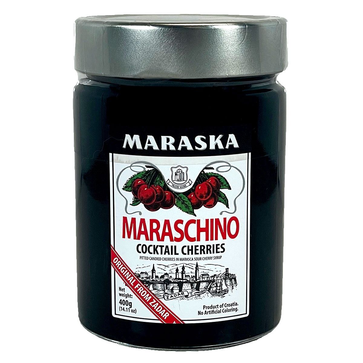 MARASKA MARASCHINO CHERRIES 14OZ