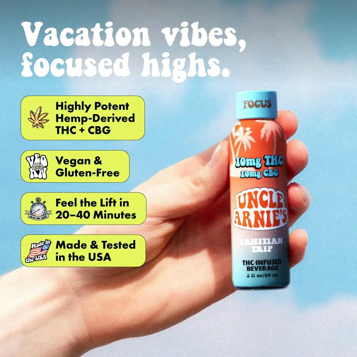 UNCLE ARNIE'S TAHITIAN TRIP FOCUS THC 2OZ