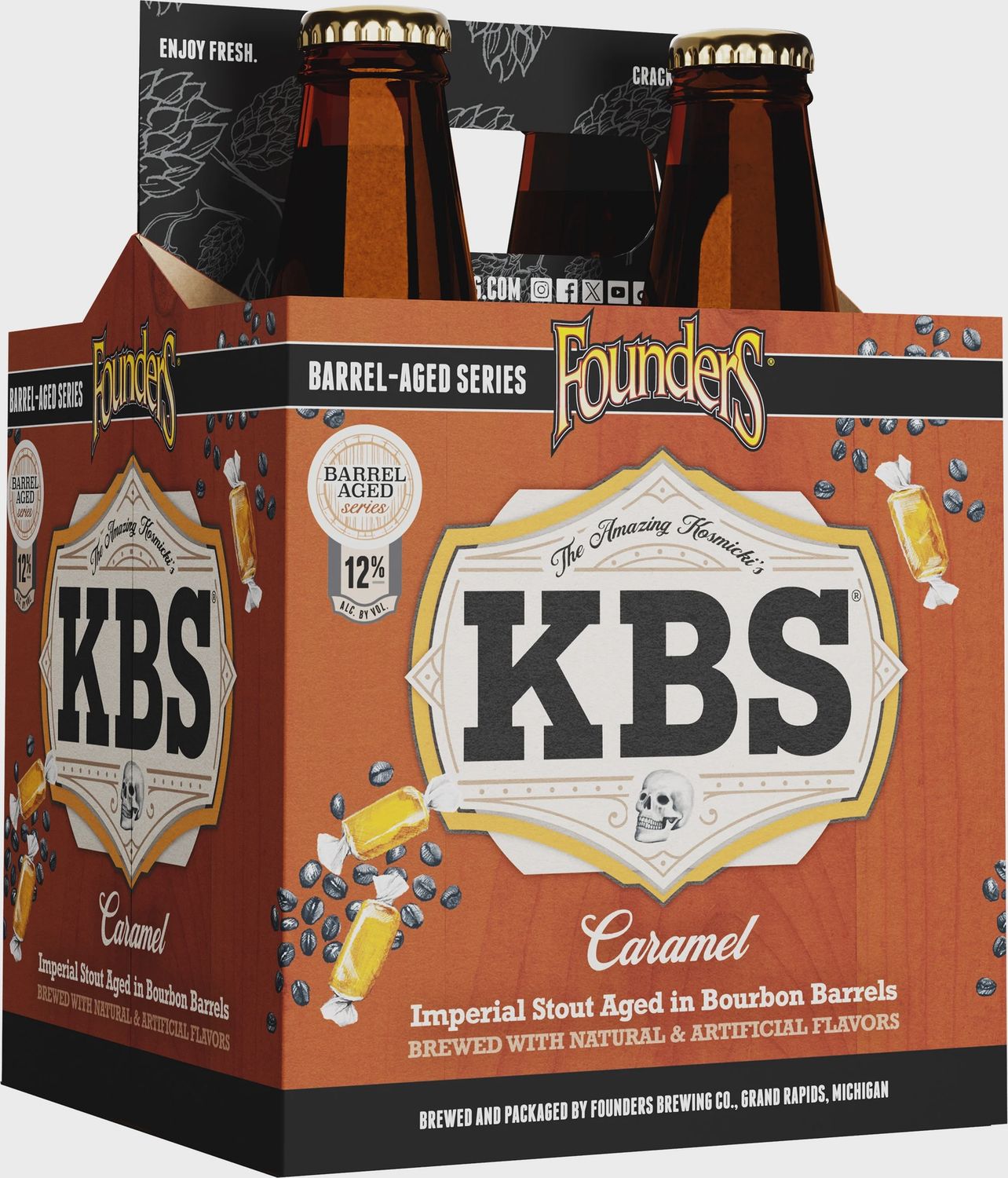 FOUNDERS CARAMEL KBS 4PK