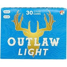 OUTLAW LIGHT BEER 30PK CAN