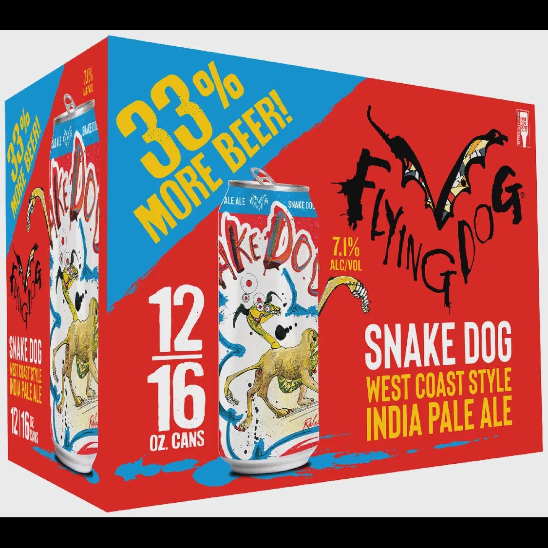 FLYING DOG SNAKE DOG IPA 12PK 16OZ CAN