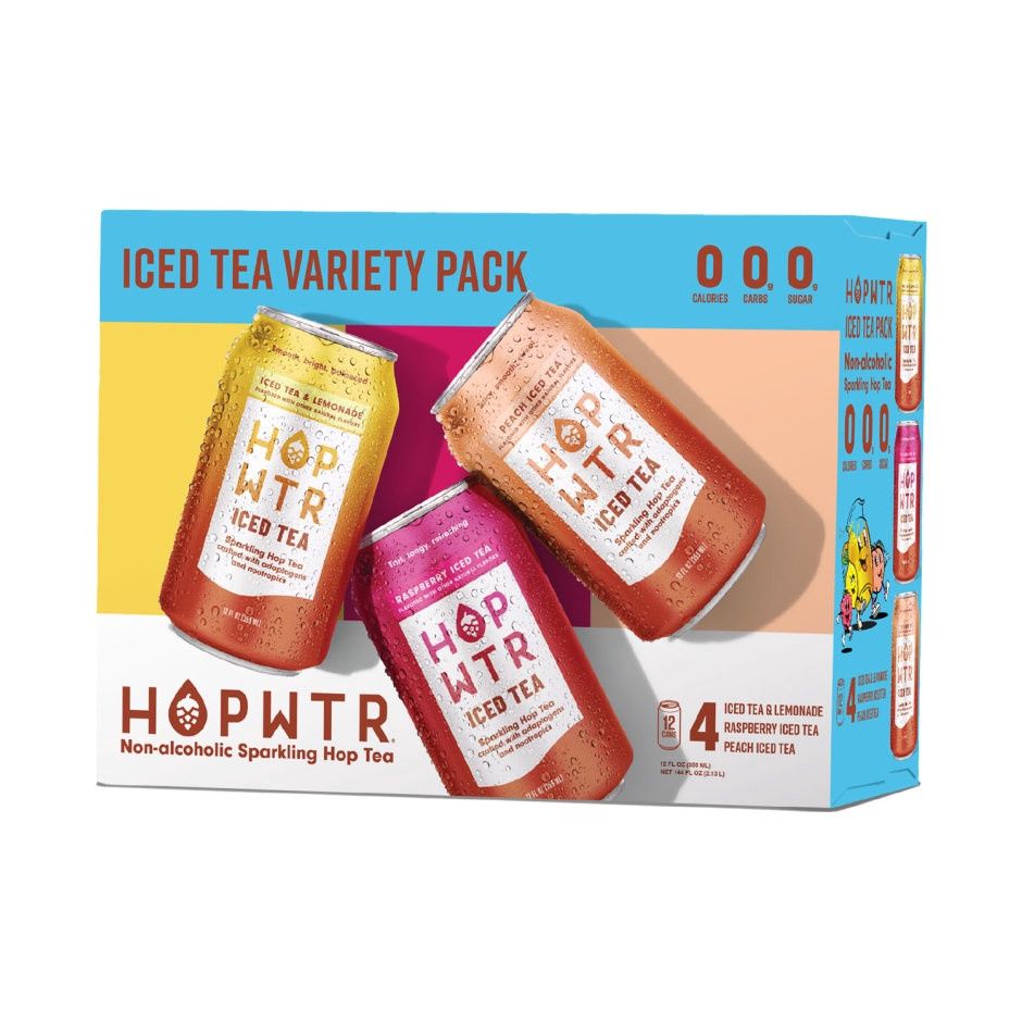 HOP WTR ICED TEA VARIETY 12PK CAN
