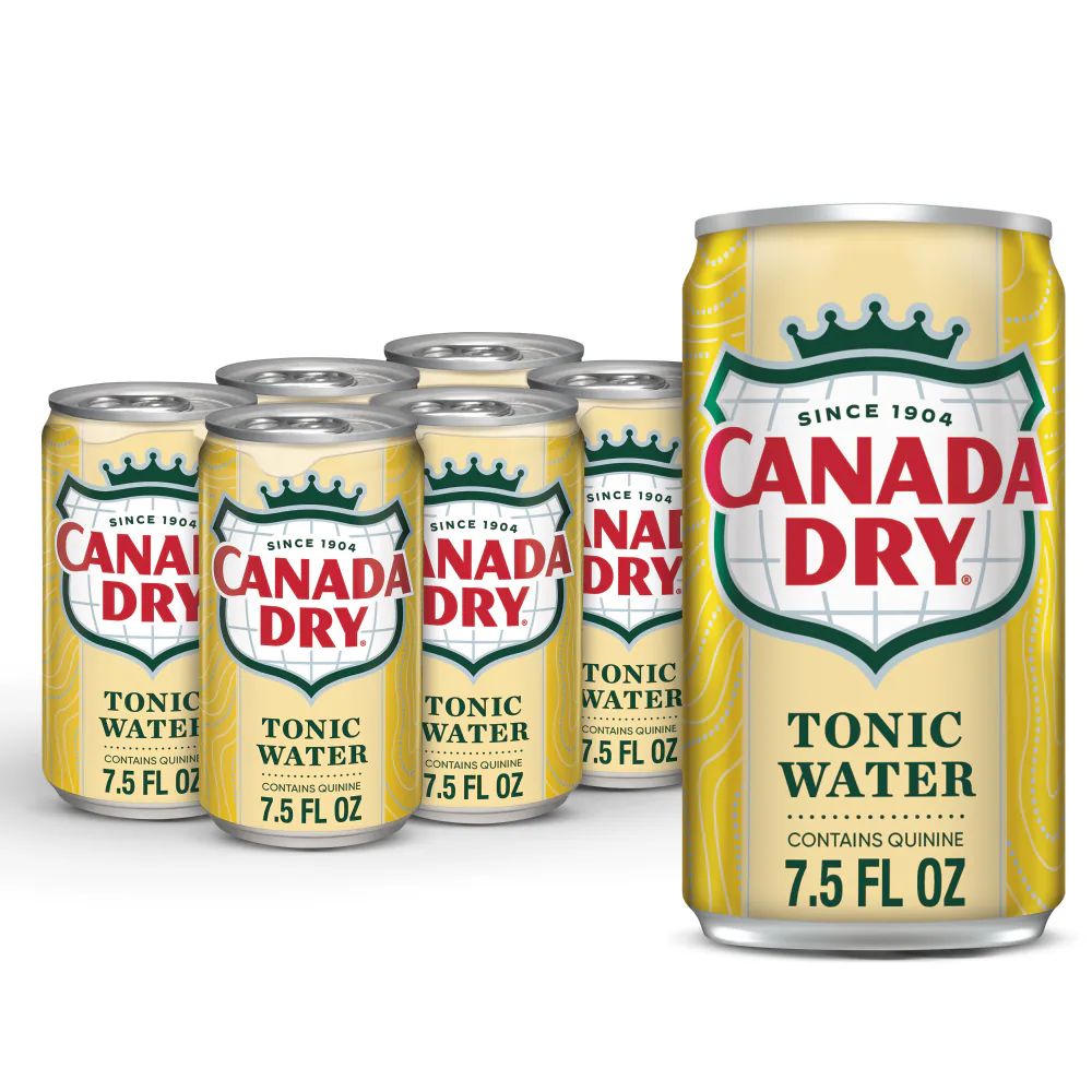 CANADA DRY TONIC WATER MINI 6PK CANS