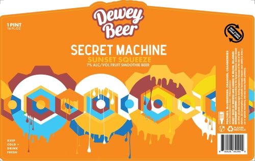 DEWEY BEER CO SM SUNSET SQUEEZE 4PK 16OZ