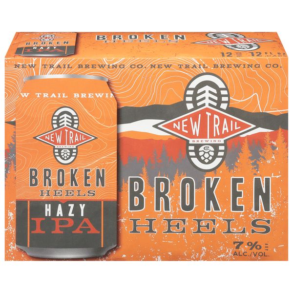 NEW TRAIL BROKEN HEELS HAZY IPA 12PK CAN